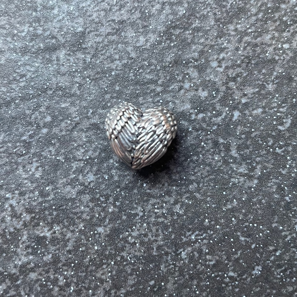 Pandora Charm - Angle Wing Heart